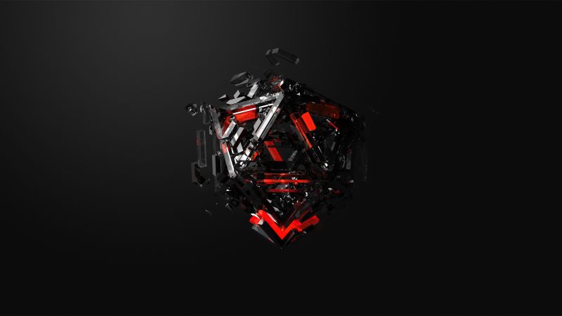 треугольники, красный, черный (horizontal)