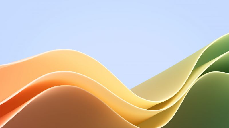 Виндовс 11, цветные волны (horizontal)