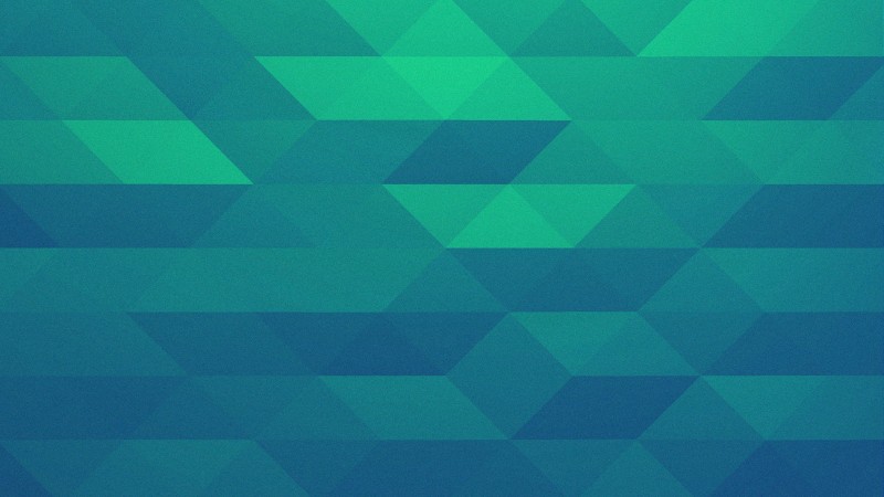 полигон, 4k, 5k, треугольники, зеленый, голубой (horizontal)