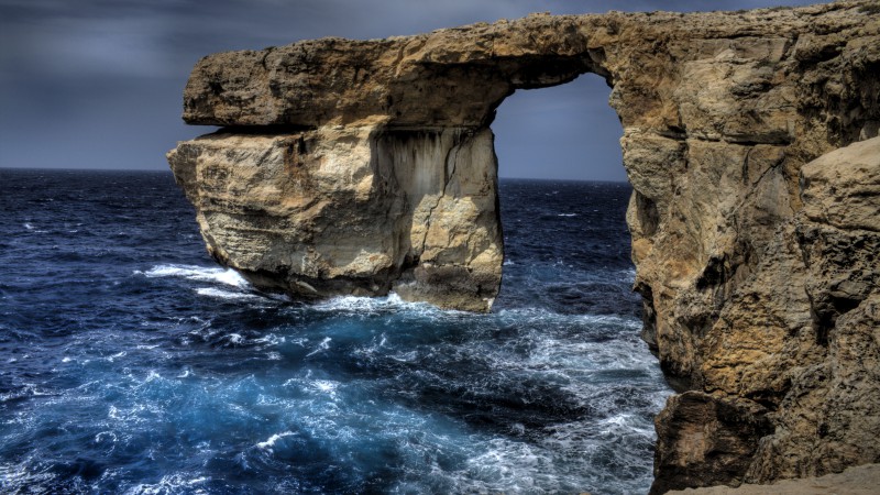 Мальта, 5k, 4k, море, океан, скалы (horizontal)
