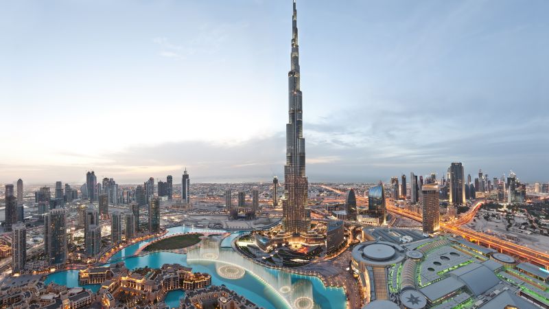 Бурдж-Халифа, Дубай, Лучшие отели, туризм, курорт, путешествие, бассейн (horizontal)