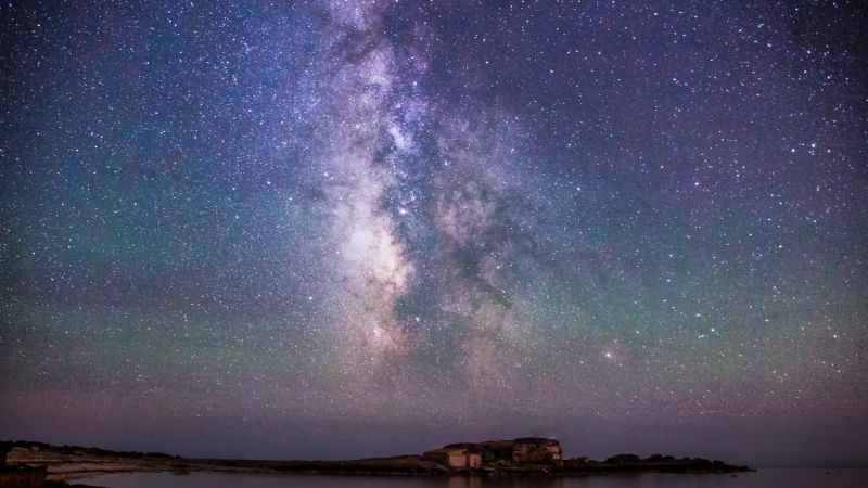 Исландия, 4k, 5k, ночь, небо, звезды, северное сияние (horizontal)