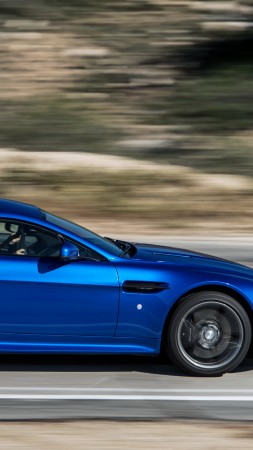 Астон мартин В8, ГТС, гоночные автомобили, синий (vertical)