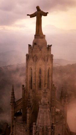 Храм Святого Сердца, Барселона, Испания, Туризм, Путешествие (vertical)