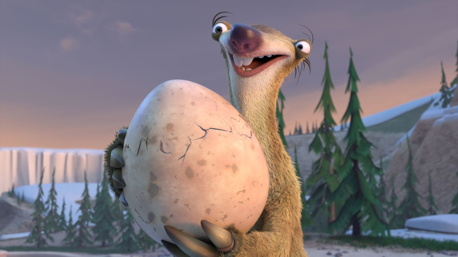 Ледниковый период: погоня за яйцами, Сид, яйцо, лучшие мультфильмы 2016, Ice Age :The Great Egg, SID, Egg, best animations of 2016 (horizontal)