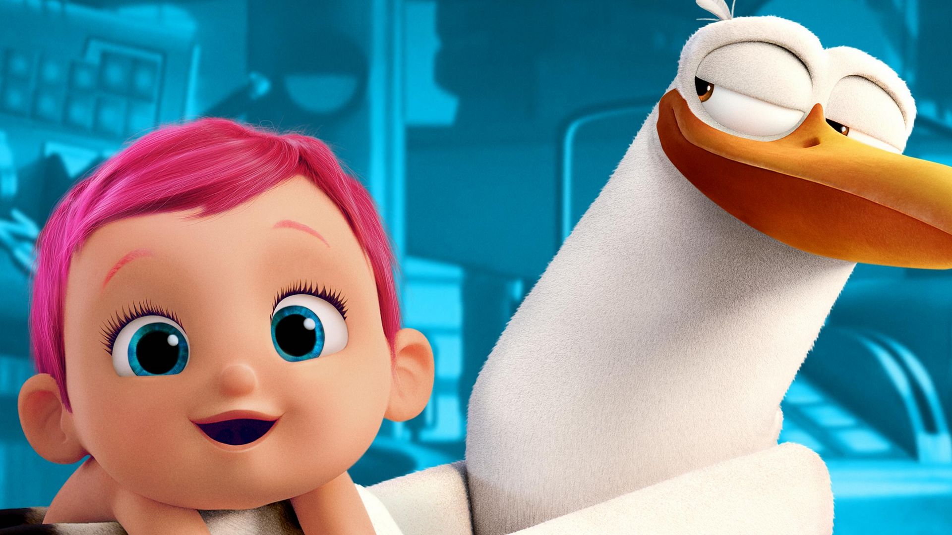 Аисты, ребенок, лучшие мультфильмы 2016, Storks, baby, best animation movies of 2016 (horizontal)