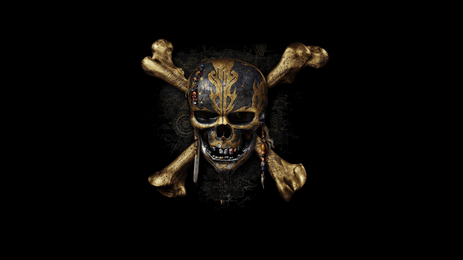 Пираты карибского моря 5, мертвецы не разговаривают, лучшие фильмы, Pirates of the Caribbean: Dead Men Tell No Tales, skull, best movies (horizontal)