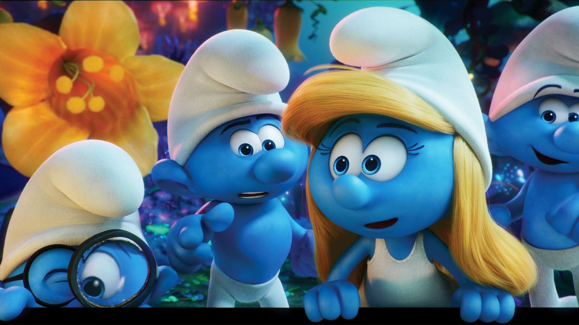 Смурфы 3, смурфики, Лучшие мультфильмы 2017, Get Smurfy, Best Animation Movies of 2017, blue (horizontal)