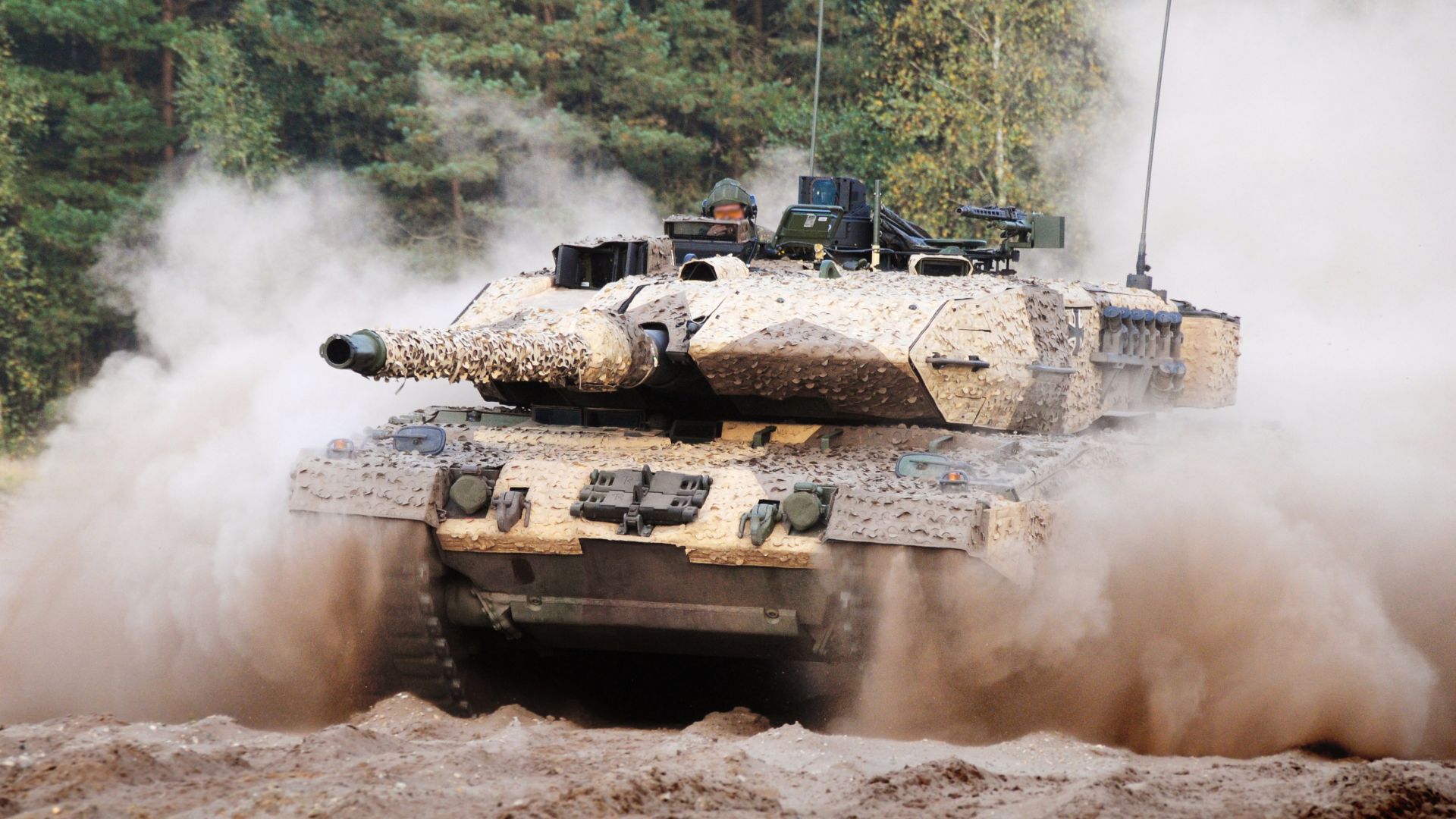 Леопард 2а7, танк, Армия Германии, Leopard 2A7, tank, German Army (horizontal)