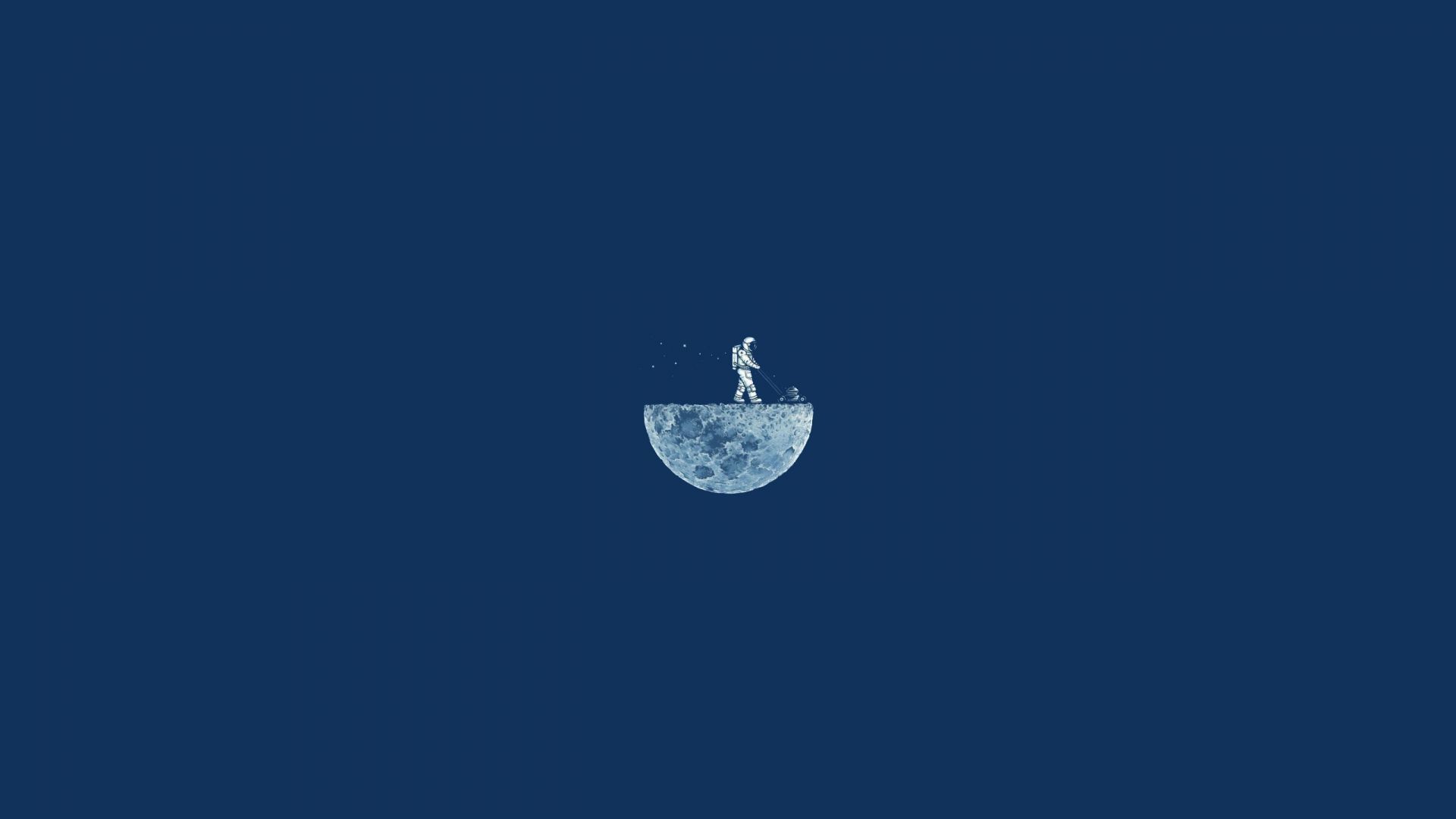 луна, космонавт, минимализм, 4k, HD, iPhone обои, андроид обои, Moon Mow, 4k, HD, moon, minimalism, iphone wallpaper, astronaut, blue (horizontal)