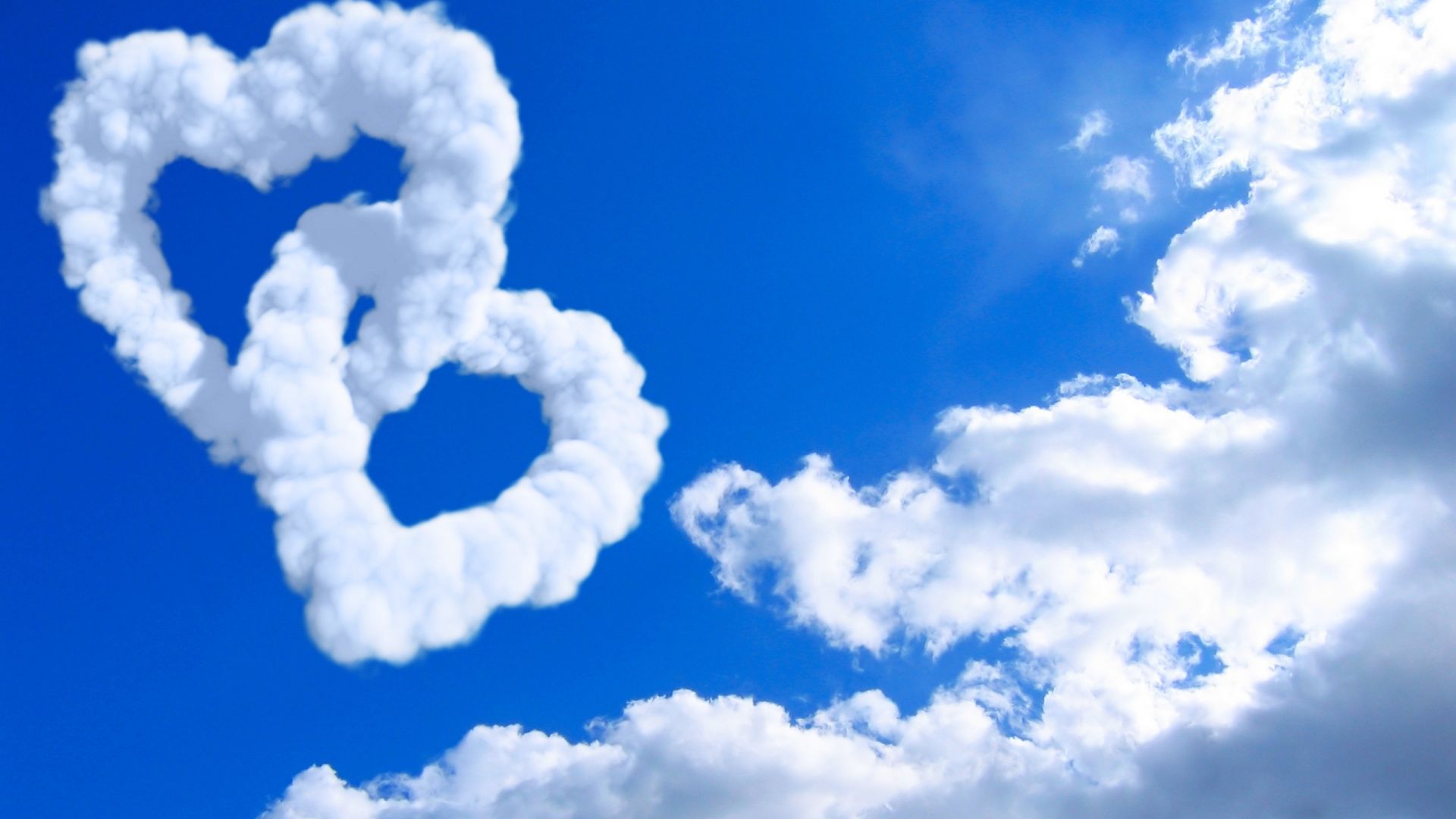 фото любовь, сердце, love image, heart, HD, clouds (horizontal)