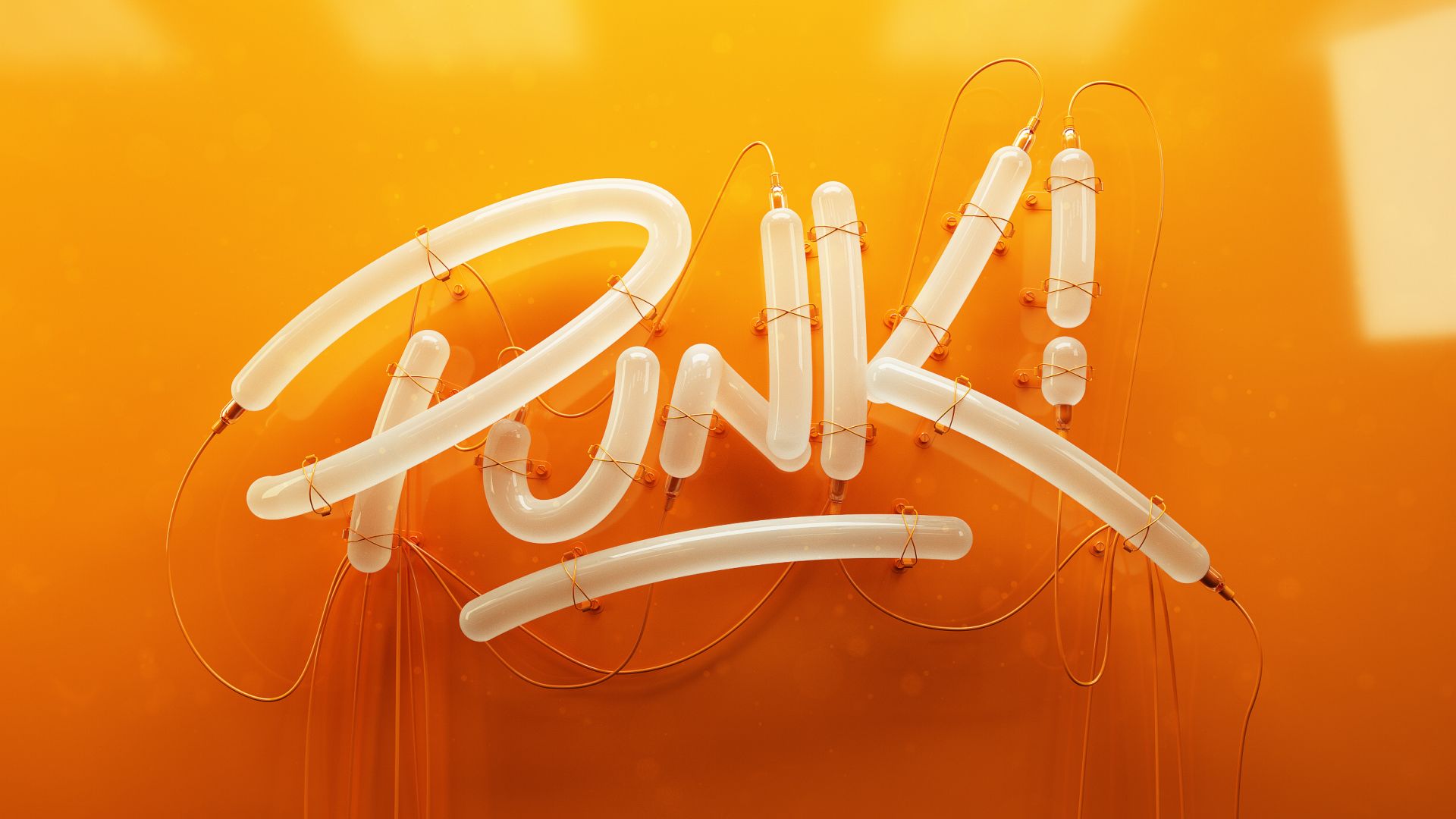 Панк, Punk, 3D letters, Typography, HD (horizontal)