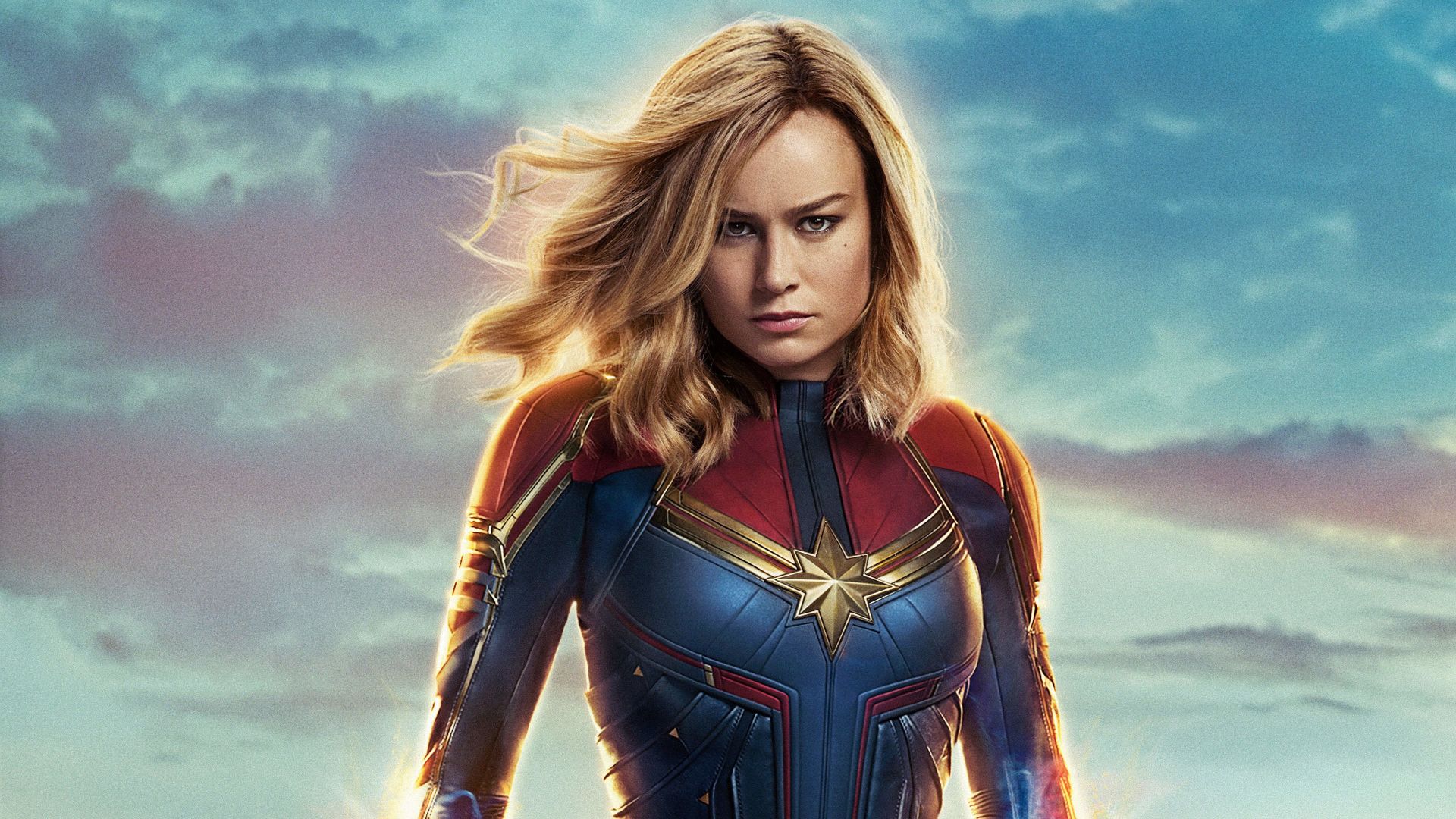 Капитан Марвел, Captain Marvel, Brie Larson, 4K (horizontal)