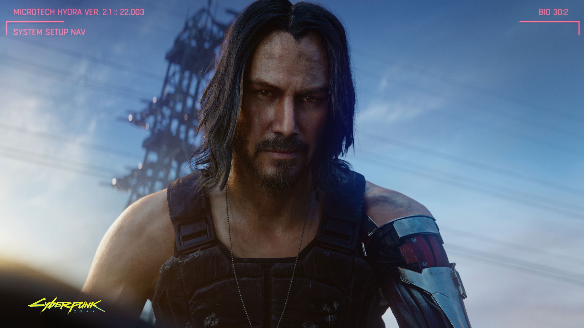 Киберпанк 2077, Cyberpunk 2077, Keanu Reeves, E3 2019, screenshot, 4K (horizontal)