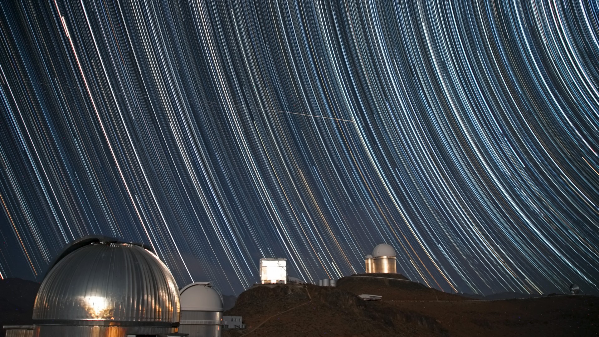 выдержка, обсерватория, астрономия, sky, exposure, observatory, astronomy, photo, stars, night (horizontal)