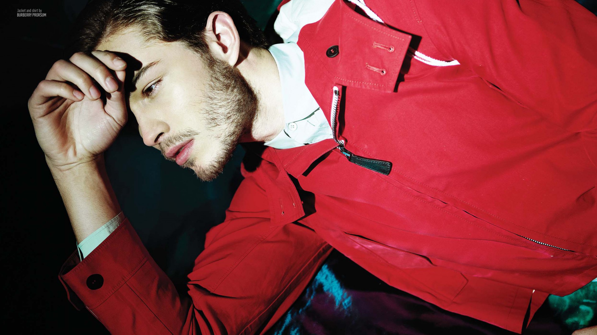 Франциско Ляховски, Топ Модель 2015, модель, красная кофта, Francisco Lachowski, Top Fashion Male Models, model, red shirt (horizontal)