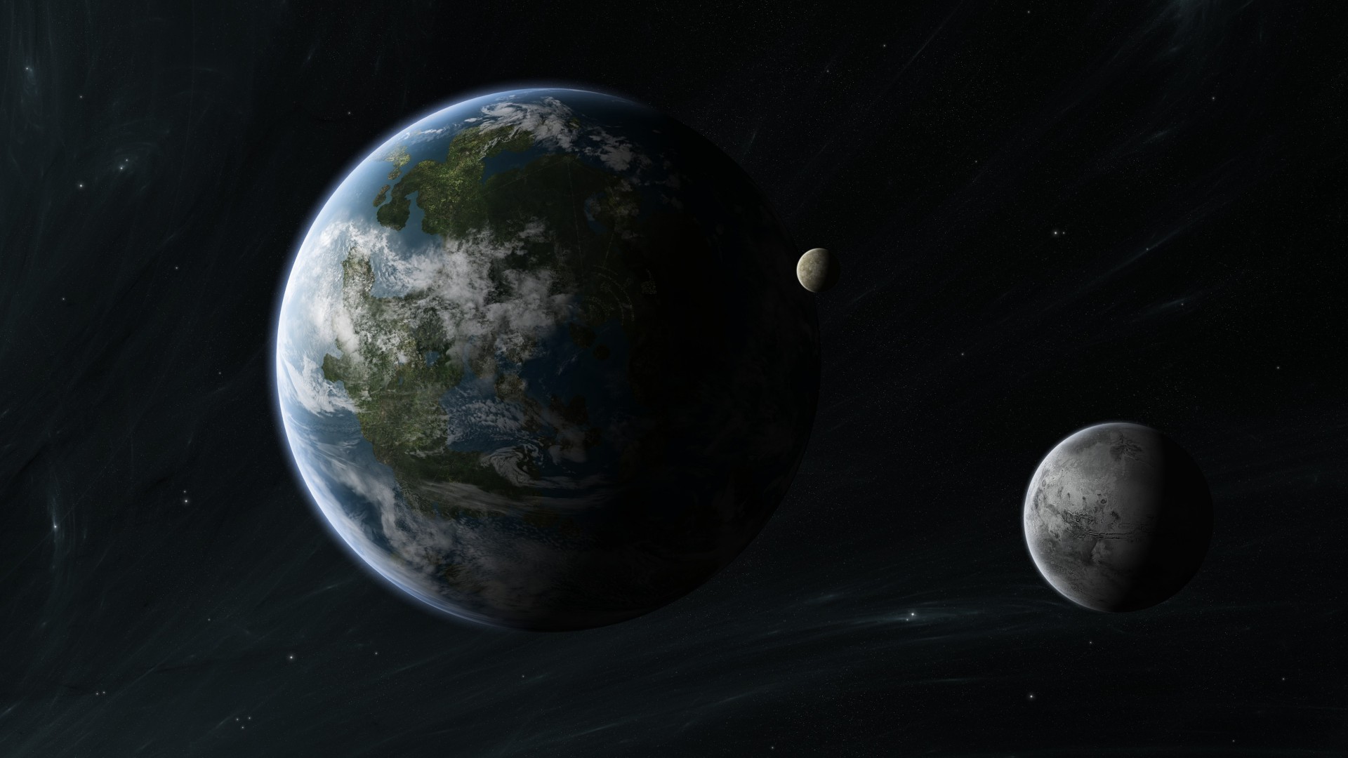 экзопланета, планета, космос, звезды, Kepler-452b, Exoplanet, Planet, space, stars (horizontal)