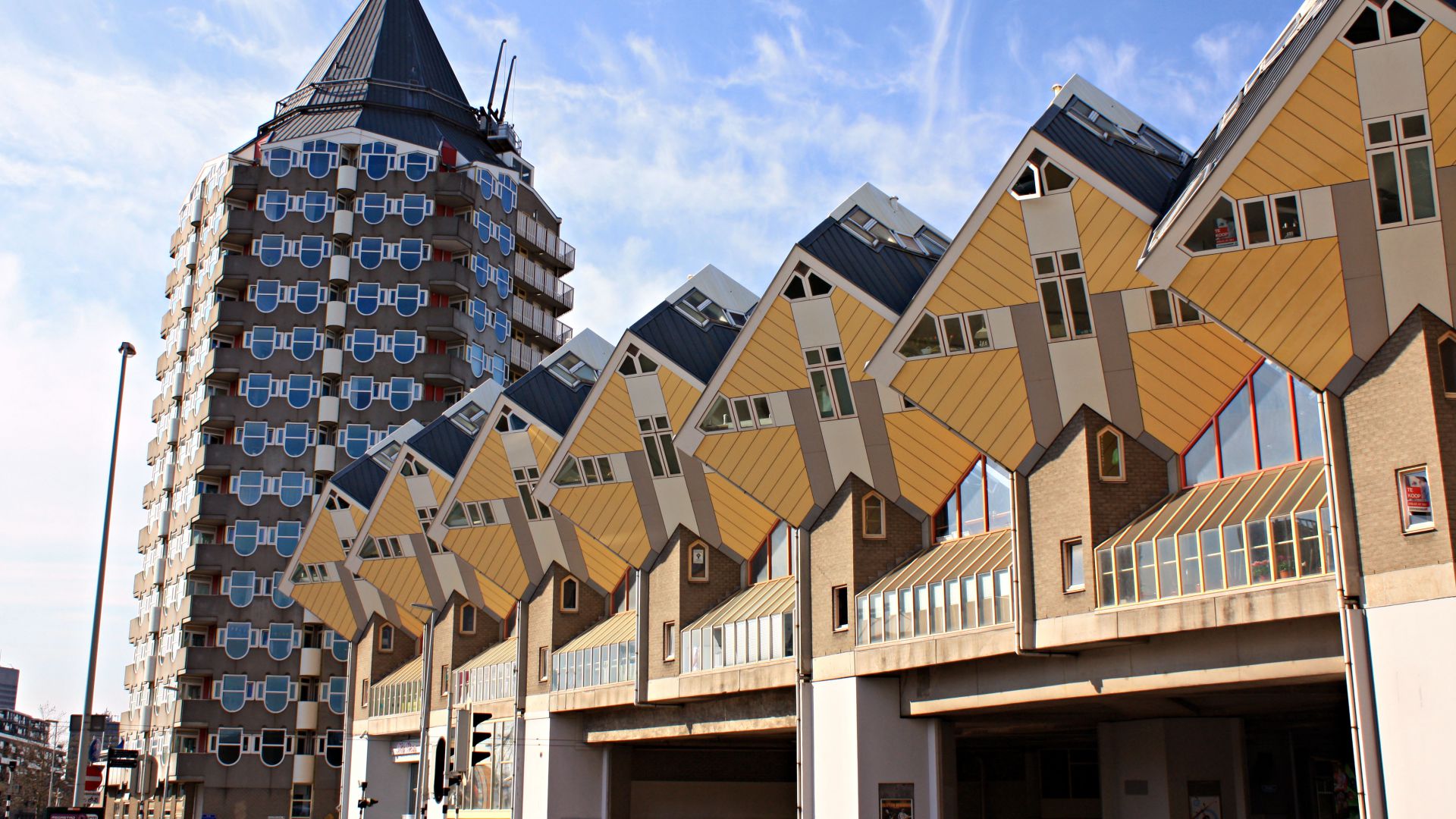 Роттердам, кубические дома, туризм, Rotterdam, Cube houses, Travel (horizontal)