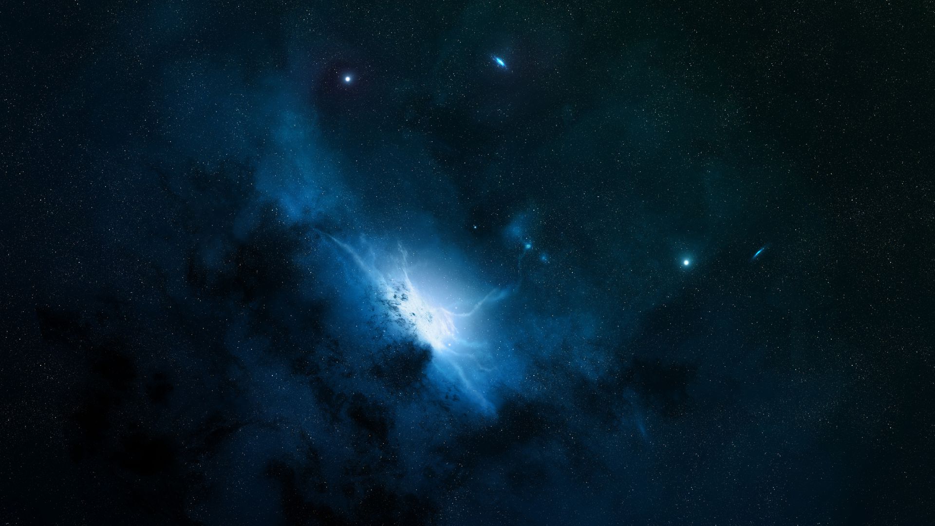 Туманность, космос, звезды, Андромеда, Nebula, space, stars, Andromeda (horizontal)