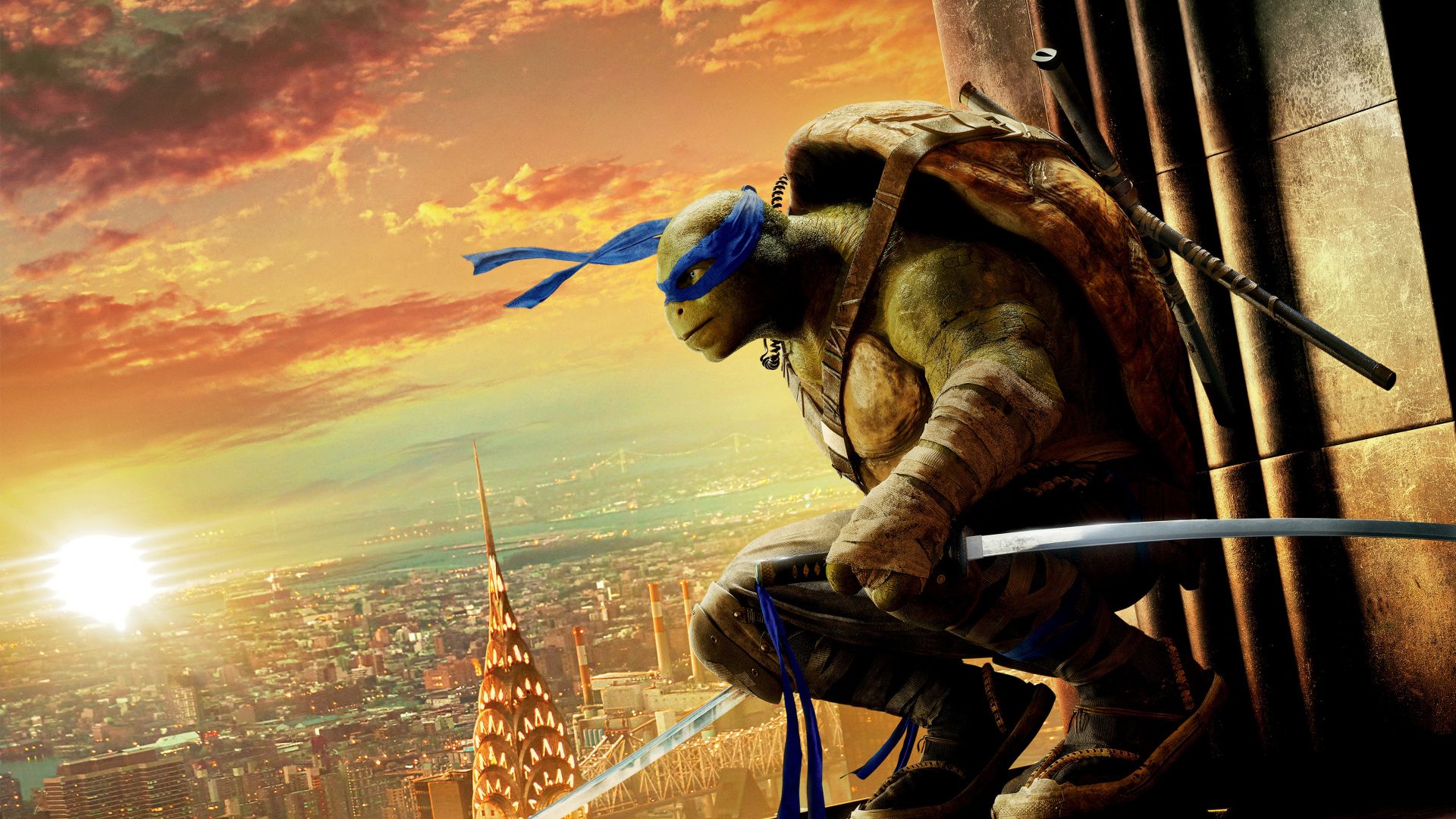 Черепашки-ниндзя 2, Леонардо, Лучшие фильмы 2016, черепашки, Teenage Mutant Ninja Turtles: Half Shell, Leonardo, Best Movies of 2016, Turtles (horizontal)