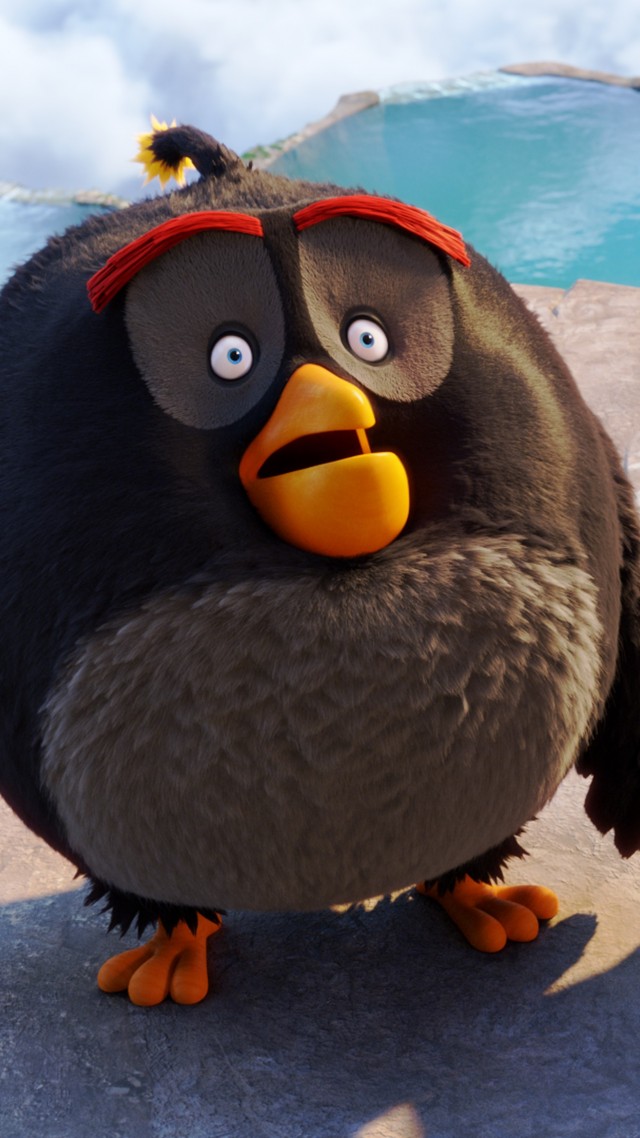 Angry Birds Movie, Красный, Бомбочка, Чак, Лучшие мультфильмы 2016, Angry Birds Movie, chuck, red, bomb, Best Animation Movies of 2016 (vertical)