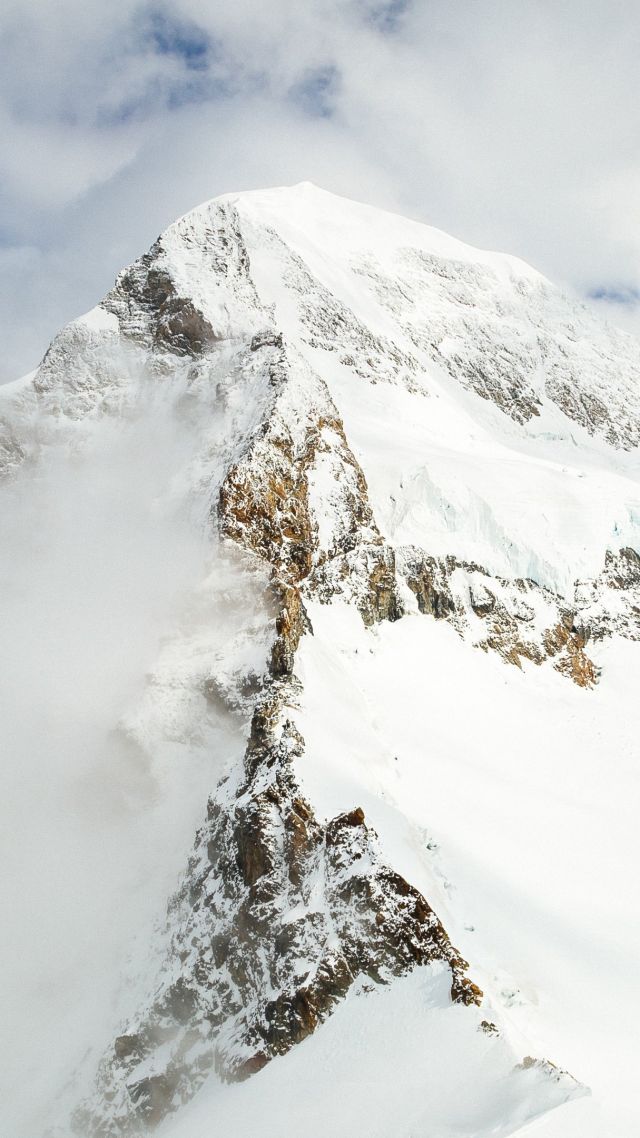 снежная гора, 4k, HD, снег, зима, snow mountains, 4k, HD wallpaper, snow, winter (vertical)