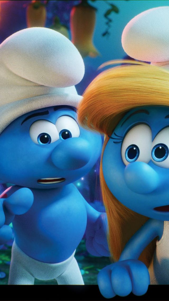 Смурфы 3, смурфики, Лучшие мультфильмы 2017, Get Smurfy, Best Animation Movies of 2017, blue (vertical)