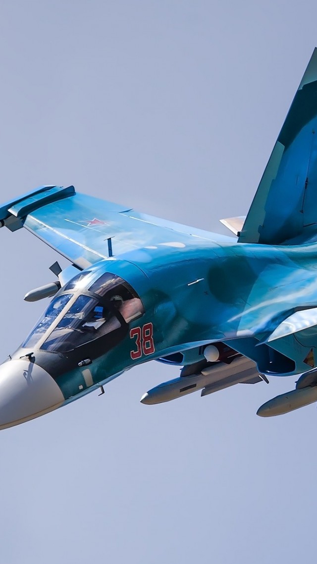 Сухой СУ-34, истребитель, Sukhoi Su-34, fighter aircraft (vertical)