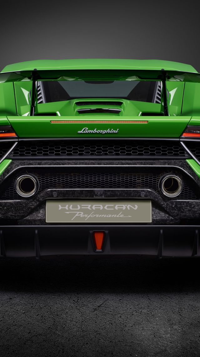 Lamborghini Huracan Performante, суперкар, Женевский автосалон 2017, Lamborghini Huracan Performante, supercar, Geneva Auto Show 2017 (vertical)
