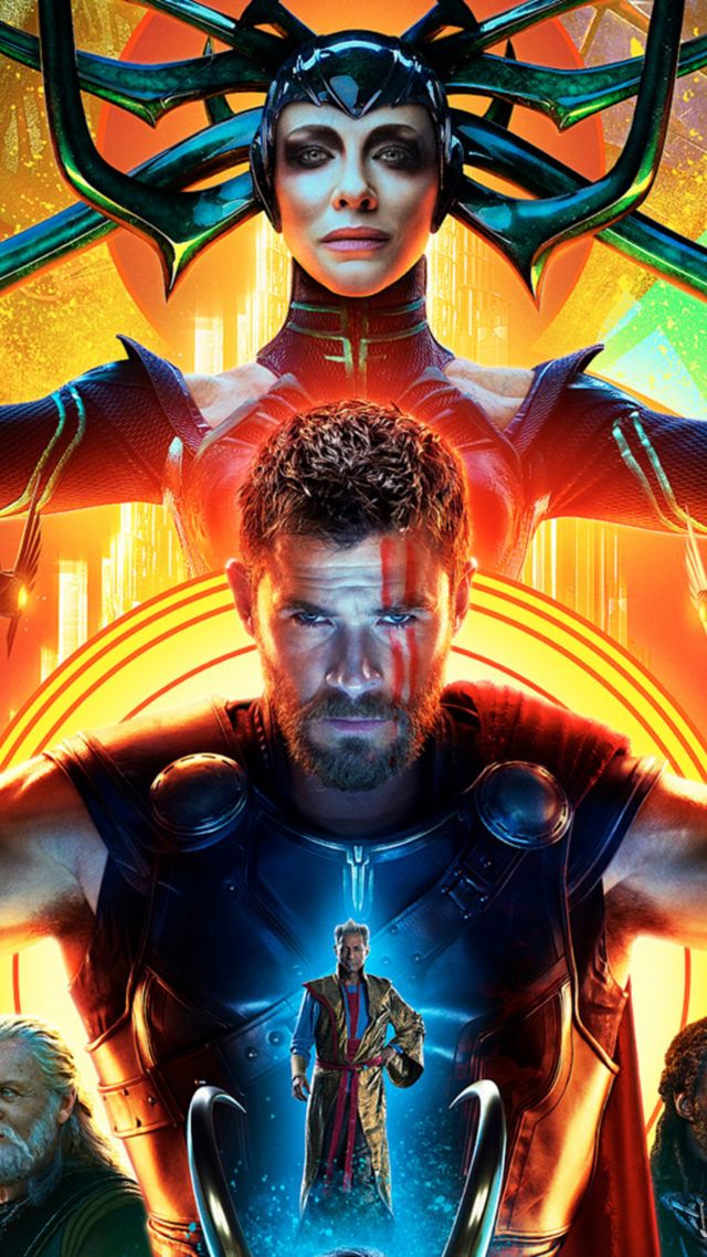 Тор 3: Рагнарек, Thor: Ragnarok, Chris Hemsworth, poster, 4k (vertical)