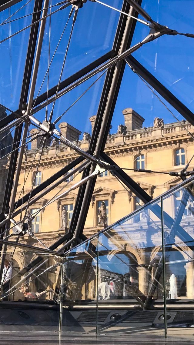 Лувр, Париж, Louvre museum, Paris, Europe, 5k (vertical)