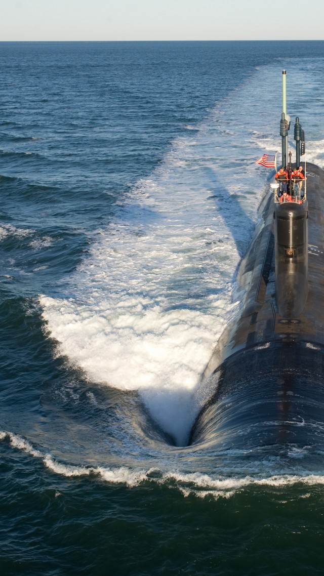 подводная лодка, подлодка, ВМС США, USS North Dakota, submarine, SSN-784, Virginia-class, U.S. Navy (vertical)