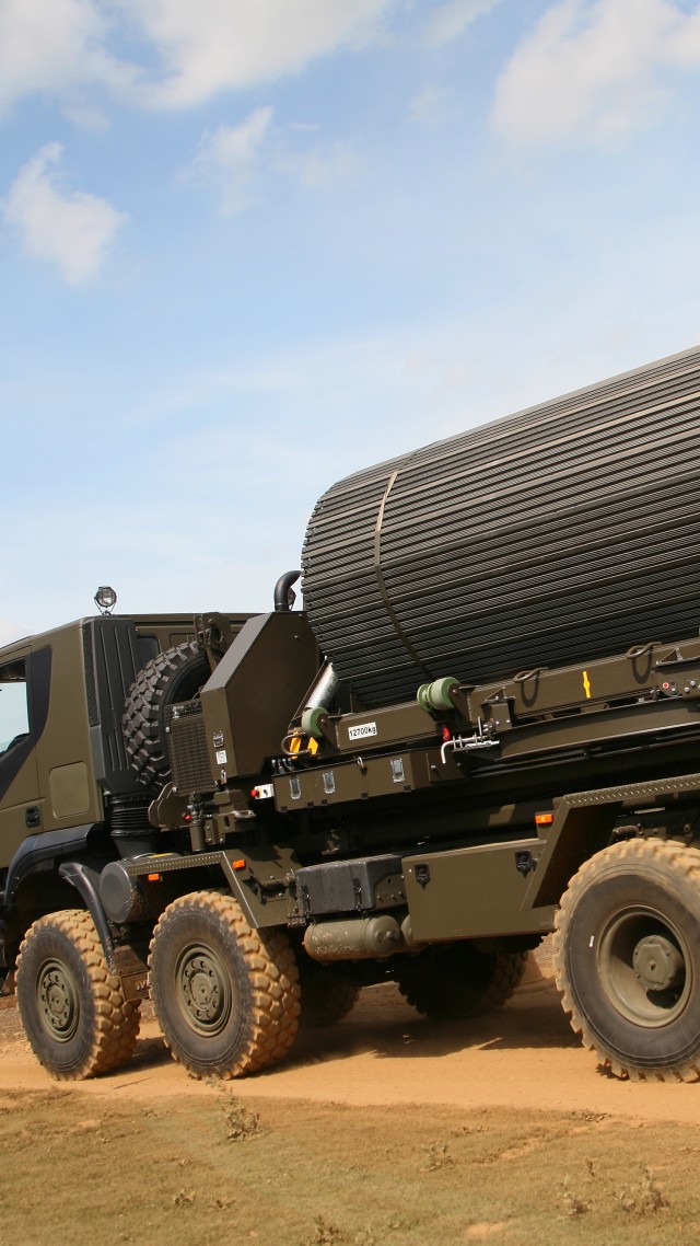 военный грузовик, армия, military truck, FAUN, Trackway, MLC-70, army, transport, dust (vertical)