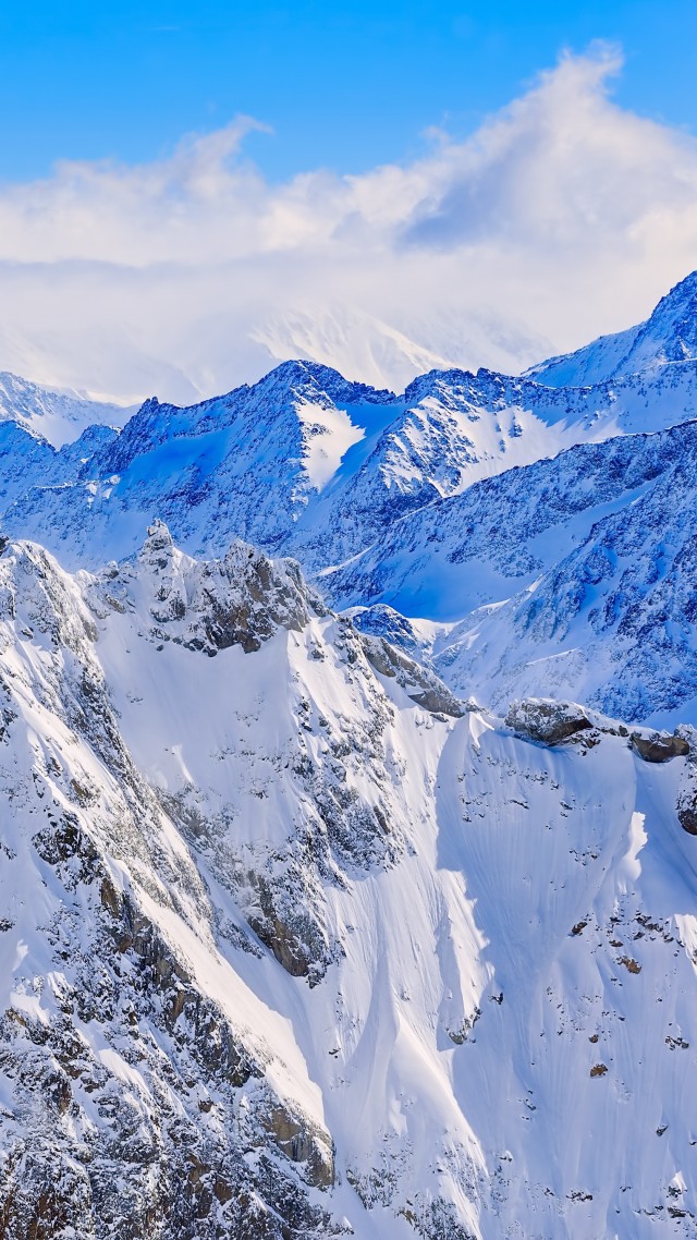 Альпы, Швейцария, горы, снег, Alps, Switzerland, mountains, snow, 4k (vertical)