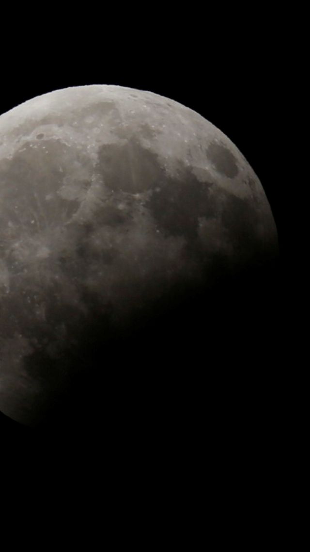 лунное затмение, moon eclipse, space, 4k (vertical)