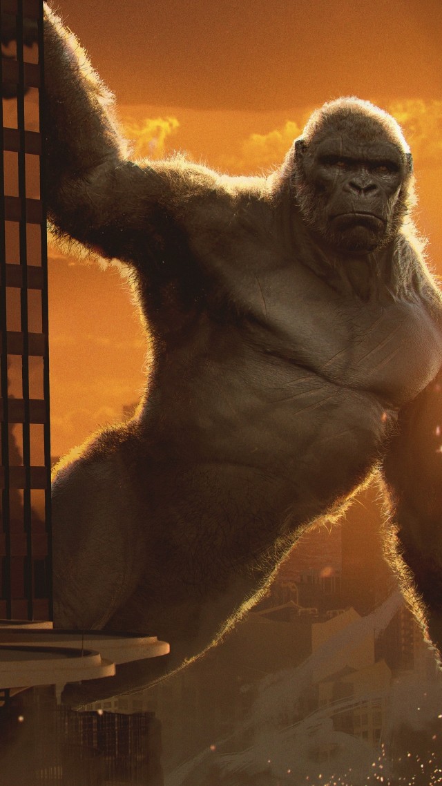 Годзилла против Конга, Godzilla vs Kong, 4K (vertical)