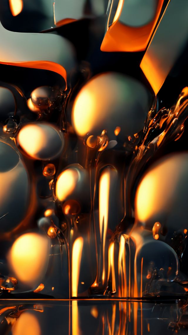 абстракция, abstract, gold, glass, 3d (vertical)