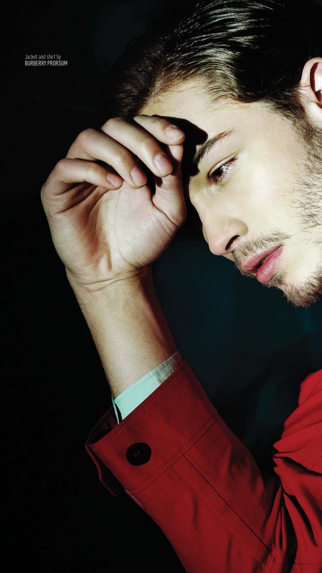 Франциско Ляховски, Топ Модель 2015, модель, красная кофта, Francisco Lachowski, Top Fashion Male Models, model, red shirt (vertical)