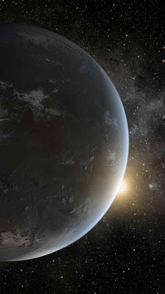 экзопланета, планета, космос, звезды, Kepler-452b, Exoplanet, Planet, space, stars (vertical)