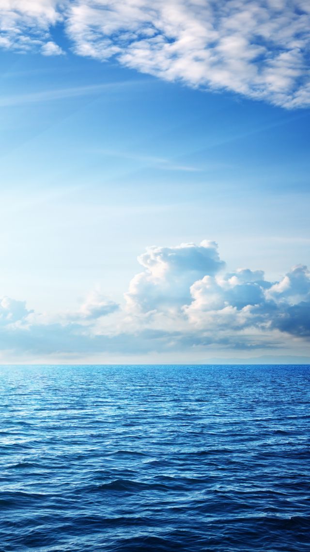 Море, 5k, 4k, океан, небо, облака, Sea, 5k, 4k wallpaper, ocean, sky, clouds (vertical)