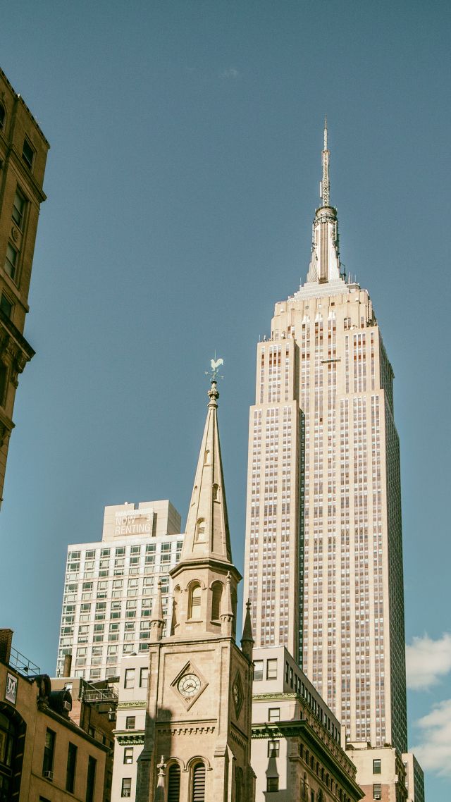 Эмпайр Стейт Билдинг, Манхэттен, Нью-Йорк, Empire State Building, Manhattan, New York City (vertical)
