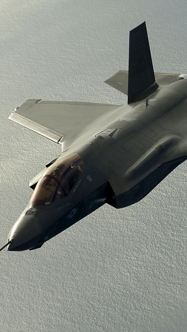Локхид Ф-35, США армия, боевой самолет, США, Lockheed F-35 Lightning II, USA army, fighter aircraft, air force, USA (vertical)
