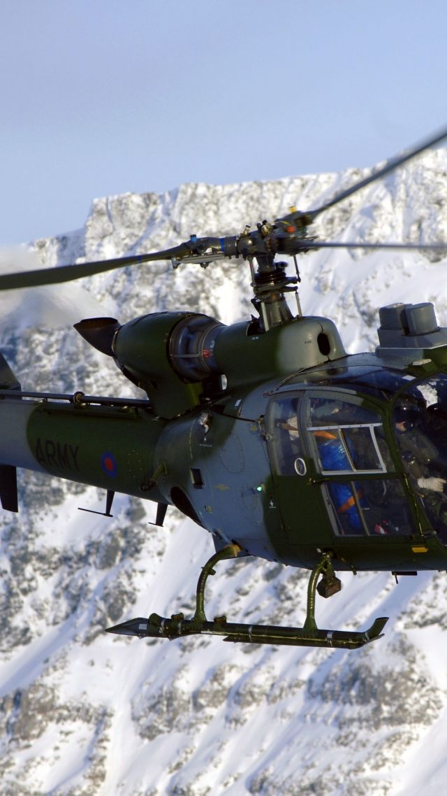 СА 341, Газель, вертолет, Армия Франции, ВВС Франции, SA 341, Sud-Aviation Gazelle, helicopter, France Army, France Air Force (vertical)