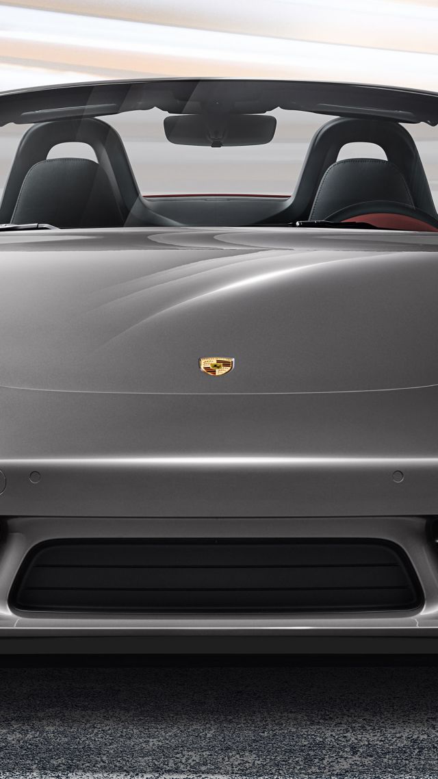 Порше 718 Бокстер, спортивные автомобили, серый, Porsche 718 Boxster, sports car, grey (vertical)