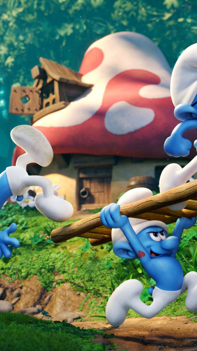 Смурфики 3: Затерянная деревня, лучшие мультфильмы 2016, Smurfs 3: The Lost Village, best animations of 2016 (vertical)