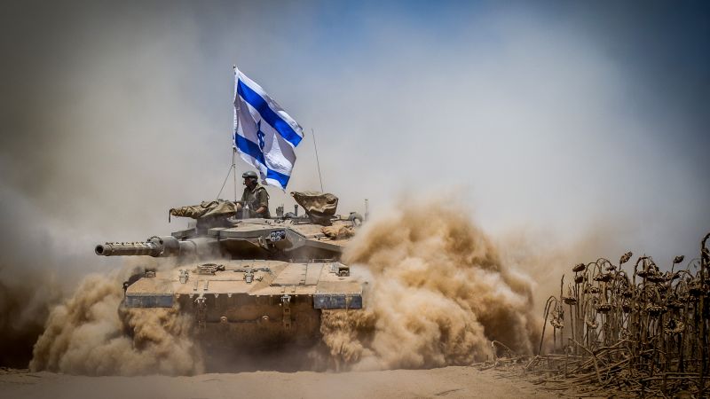 Меркава Марк 4, танк, флаг, армия Израиля (horizontal)