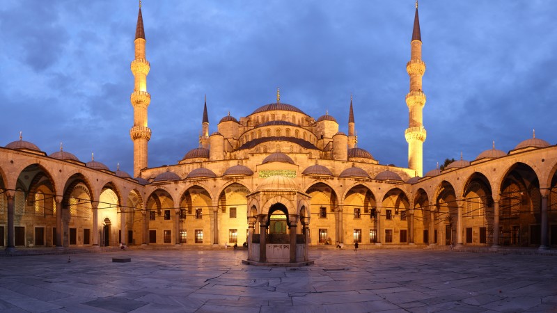 стамбул, голубая мечеть, путешествие, облака (horizontal)