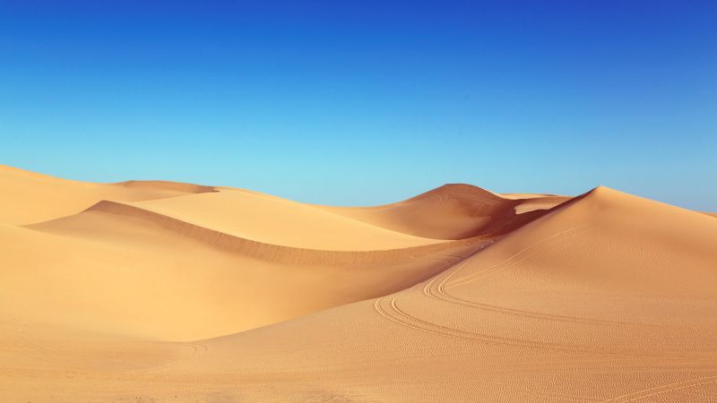 пустыня, 5k, 4k, 8k, песок, дюны, небо (horizontal)