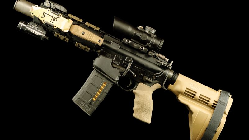 AR-15 rifle, 5, 56×45, Армия США (horizontal)