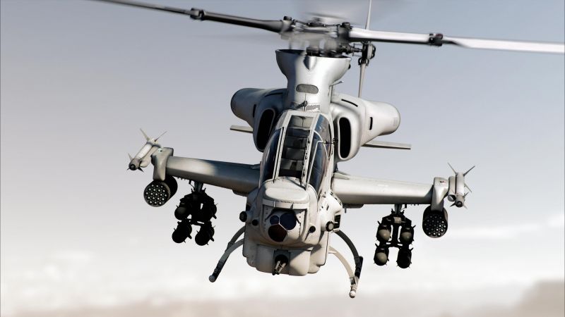 Bell AH-1Z Viper, боевой вертолет, ВВС США (horizontal)